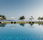 Amaya Beach Hotel, Pasikuda, Eastern Coast, Sri Lanka, Beach and pool view